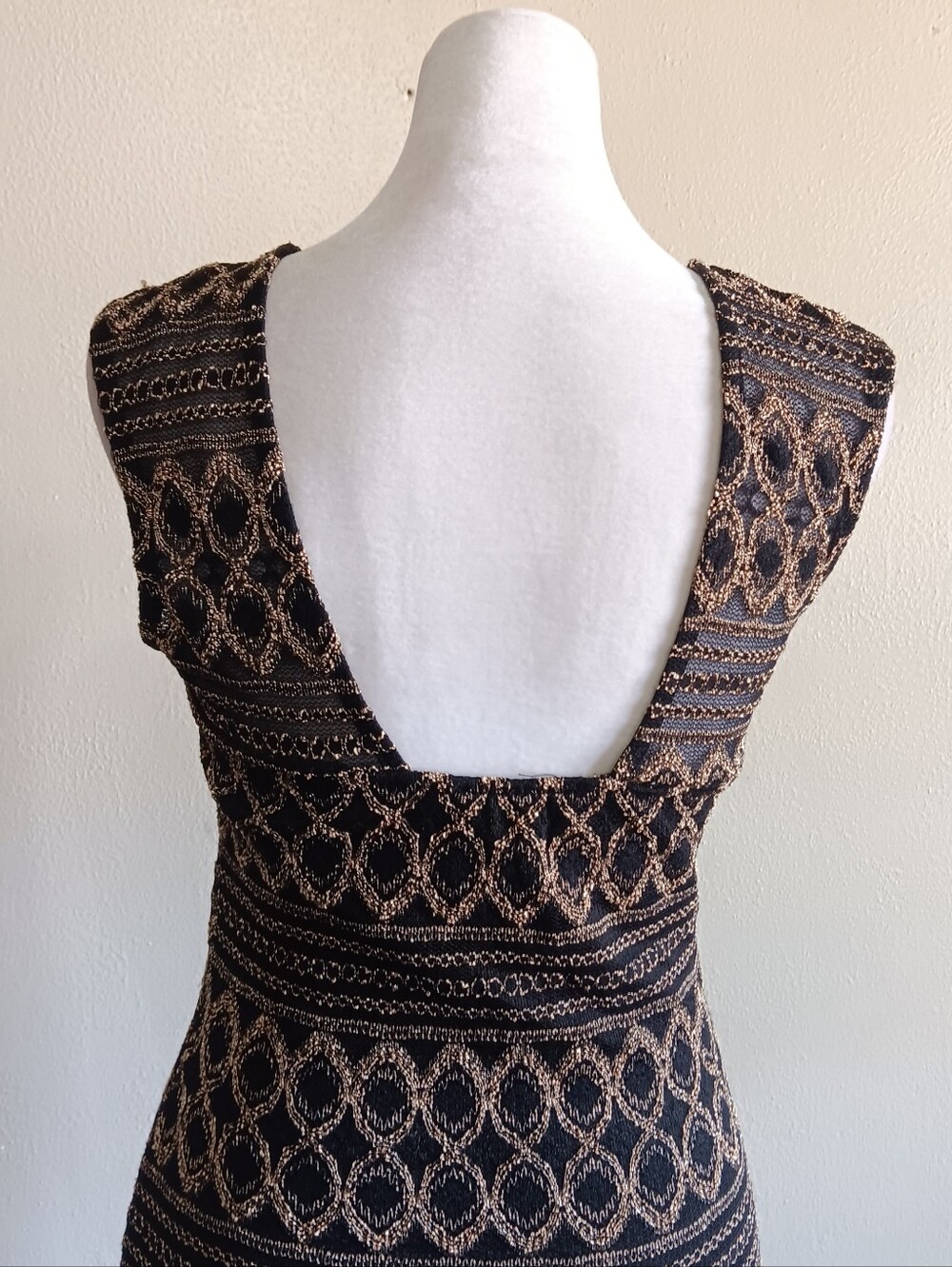 90s Y2K USA Body Central Snug Slip On Sheath Dress Size Medium, 00s Bodycon - Picture 4 of 10